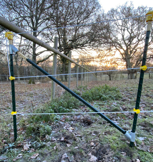 T-Post Fence Diagonal Support Set